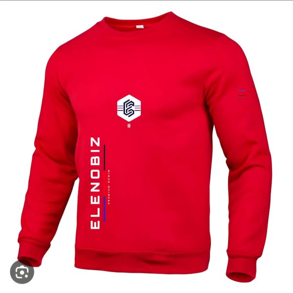 Crew Neck - Red Long Sleeve