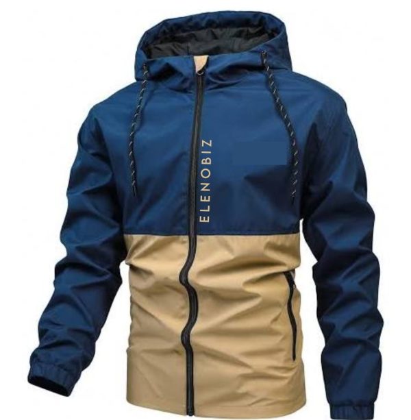 Wind Breaker - Navy Blue & Baige