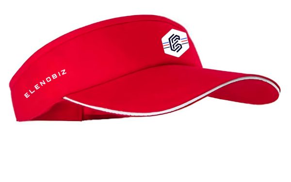 Red-Sun Visor Cap